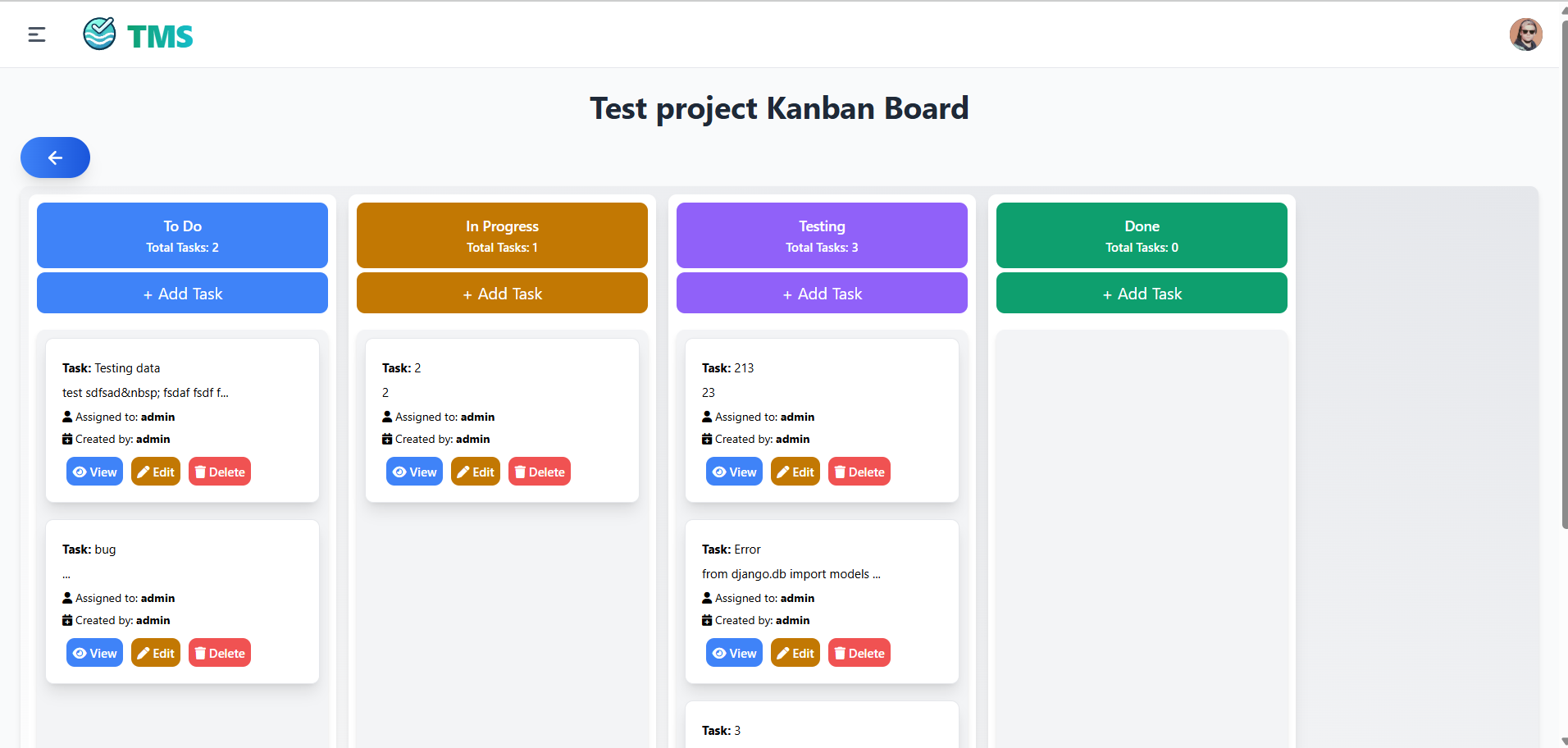 Task Management System (TMS) – A Personal Project